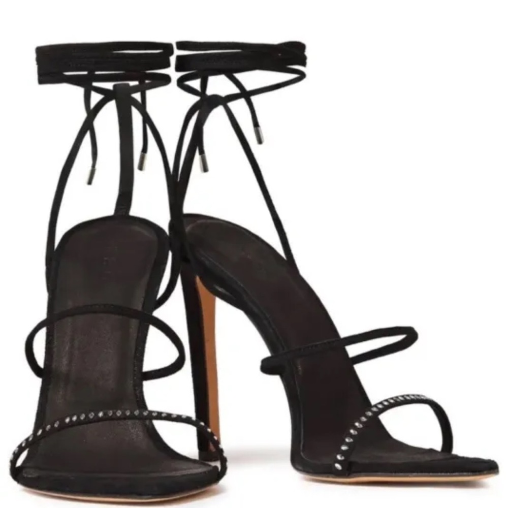 IRO | Crystal Embellished Suede Heels Retails $ 465 See Description!!!